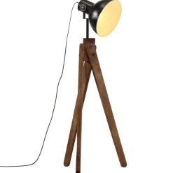vidaXL Vloerlamp 25 W E27 45x45x120 cm zwart