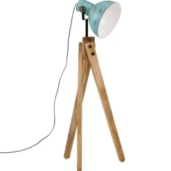 vidaXL Vloerlamp 25 W E27 45x45x120 cm verweerd blauw