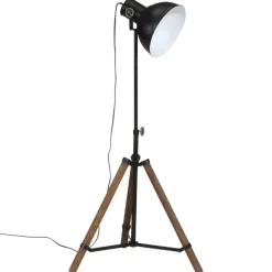 vidaXL Vloerlamp 25 W E27 75x75x90-150 cm zwart