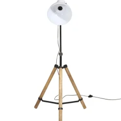 vidaXL Vloerlamp 25 W E27 75x75x90-150 cm wit