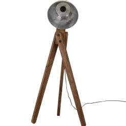 vidaXL Vloerlamp 25 W E27 45x45x120 cm vintage zilverkleurig