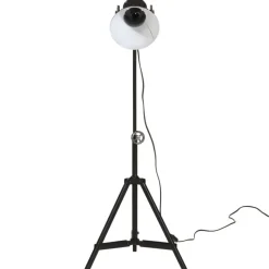 vidaXL Vloerlamp 25 W E27 35x35x65/95 cm zwart