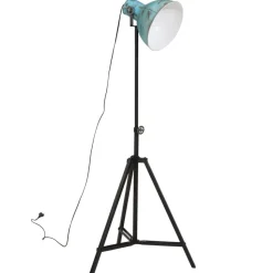 vidaXL Vloerlamp 25 W E27 61x61x90/150 cm verweerd blauw