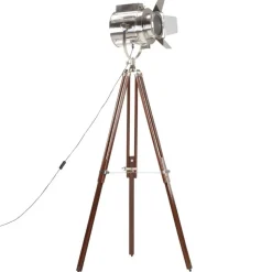 vidaXL Vloerlamp driepoot 180 cm massief mangohout