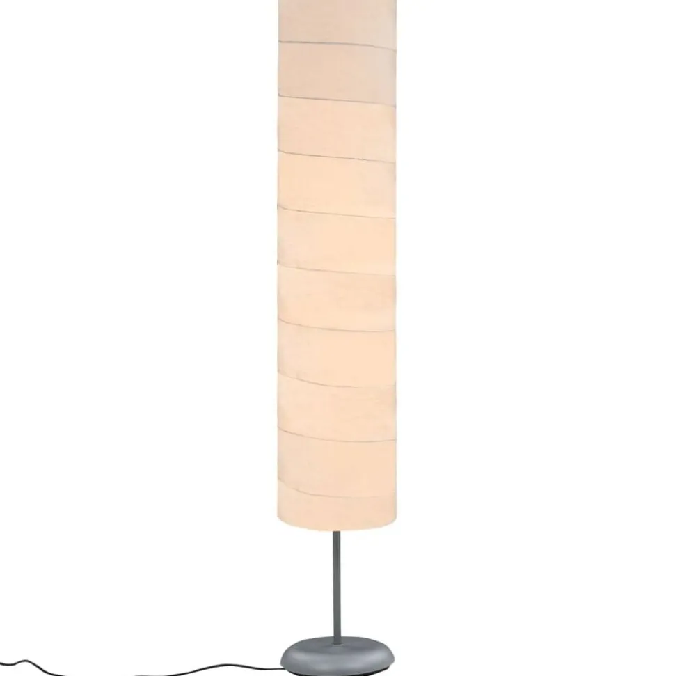 vidaXL Vloerlamp met standaard E27 121 cm wit