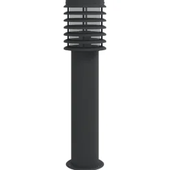 vidaXL Vloerlamp voor buiten 60 cm roestvrij staal zwart