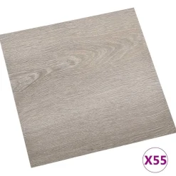 vidaXL Vloerplanken 55 pcs Taupe 5,11 m² PVC