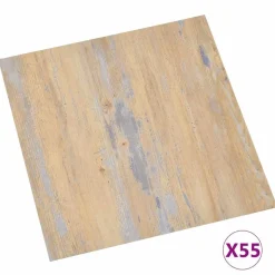 vidaXL Vloerplanken 55 pcs Bruin 5,11 m² PVC