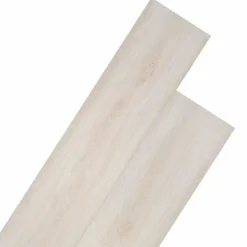 vidaXL Vloerplanken 18 pcs Wit 5,26 m² PVC