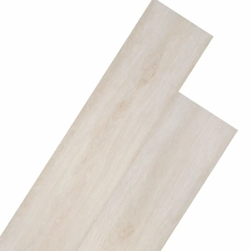vidaXL Vloerplanken 18 pcs Wit 5,26 m² PVC