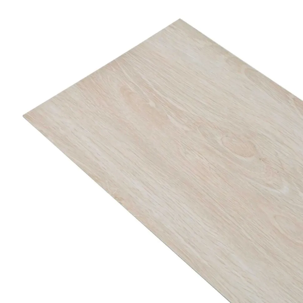 vidaXL Vloerplanken 18 pcs Wit 5,26 m² PVC