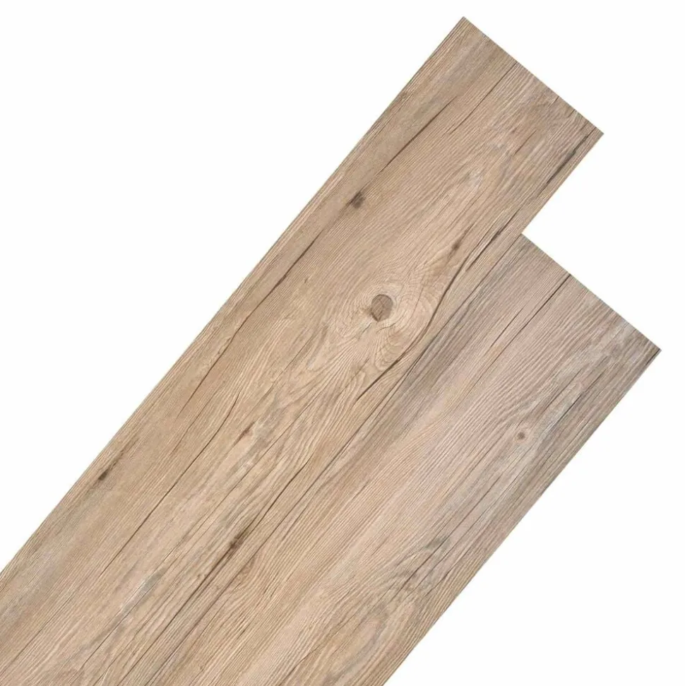 vidaXL Vloerplanken 18 pcs Bruin 5,26 m² PVC