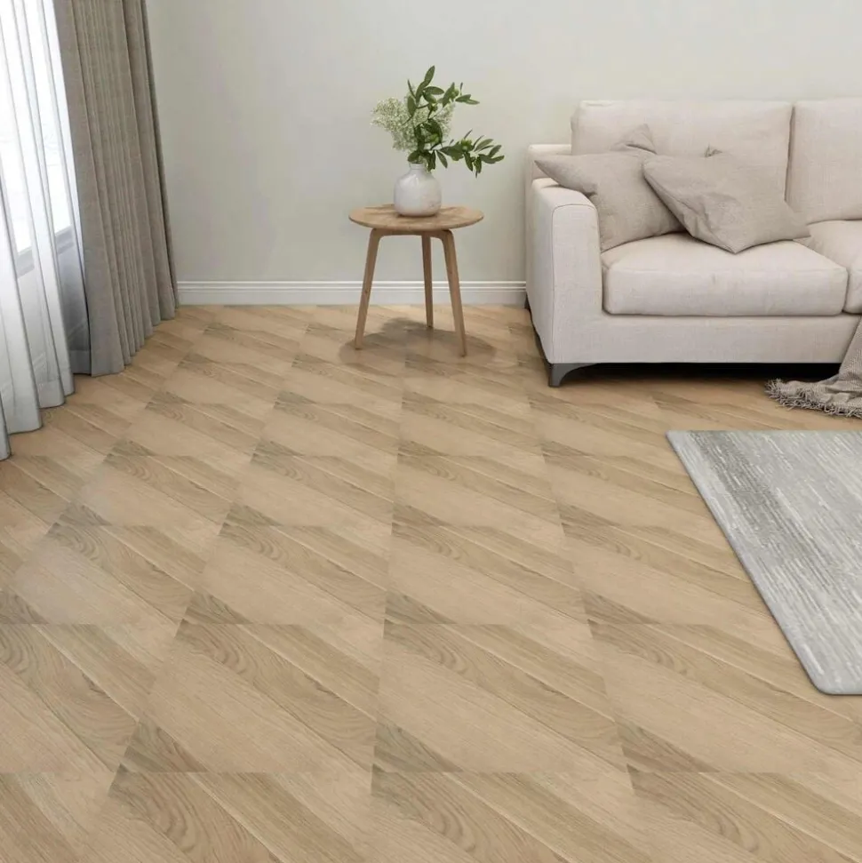 vidaXL Vloerplanken 55 pcs Bruin 5,11 m² PVC