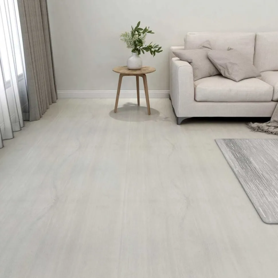 vidaXL Vloerplanken 55 pcs Crème 5,11 m² PVC