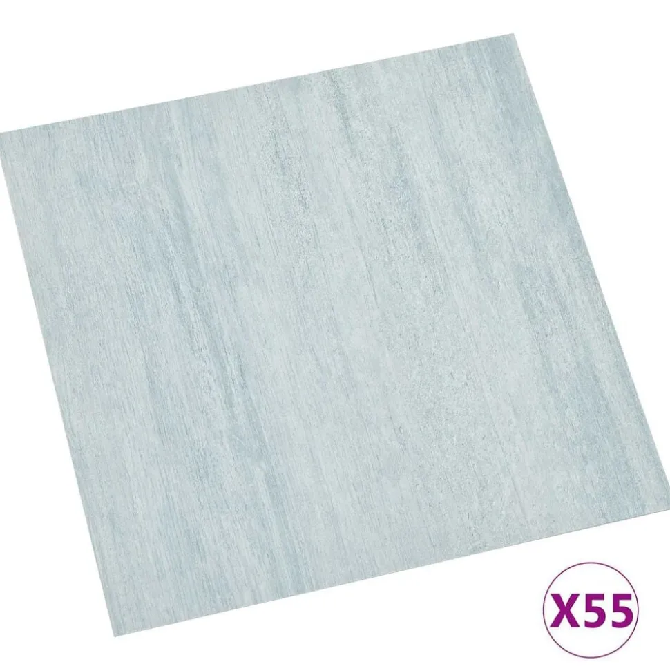 vidaXL Vloerplanken 55 pcs Groen 5,11 m² PVC