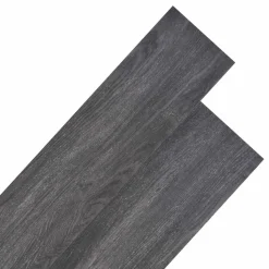 vidaXL Vloerplanken 18 pcs Zwart en Wit 5,26 m² PVC