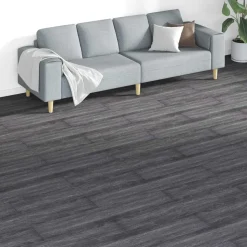 vidaXL Vloerplanken 18 pcs Zwart en Wit 5,26 m² PVC