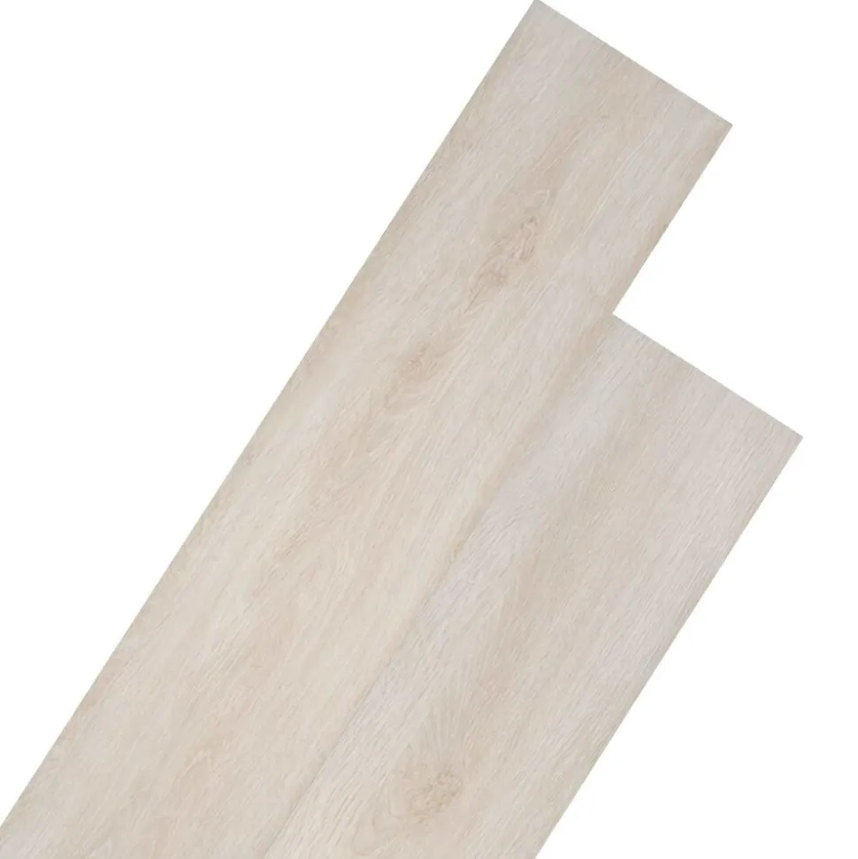 vidaXL Vloerplanken 36 pcs Eiken Klassiek Wit 5,02 m² PVC