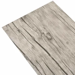 vidaXL Vloerplanken 18 pcs Grijs 5,26 m² PVC