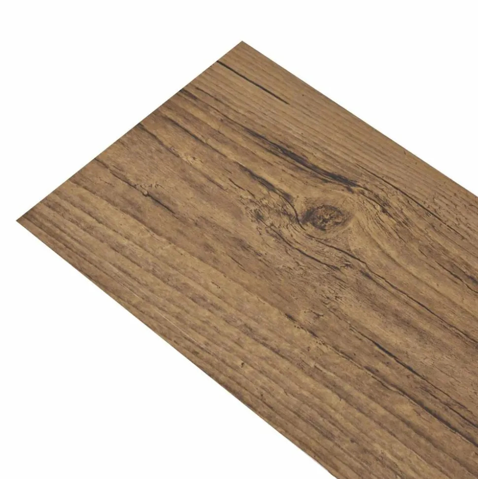 vidaXL Vloerplanken 36 pcs Walnoot Bruin 5,02 m² PVC