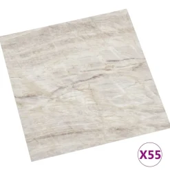 vidaXL Vloerplanken 55 pcs Beige 5,11 m² PVC