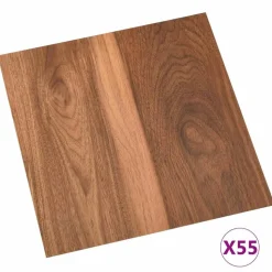 vidaXL Vloerplanken 55 pcs Bruin 5,11 m² PVC