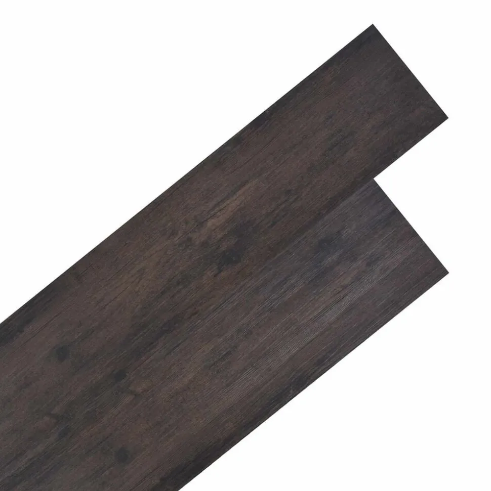 vidaXL Vloerplanken 18 pcs Donkergrijs 5,26 m² PVC