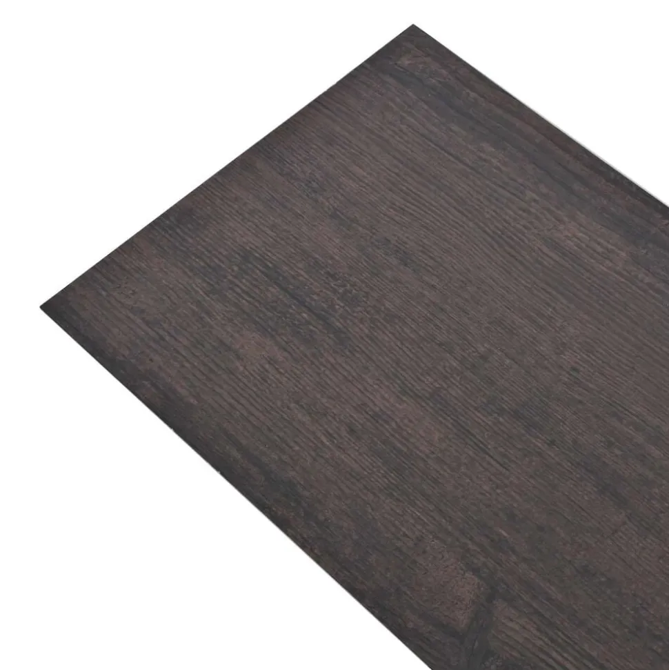 vidaXL Vloerplanken 18 pcs Donkergrijs 5,26 m² PVC