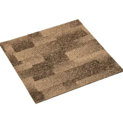 vidaXL Vloertapijt 20 pcs Bruin 50 x 50 cm PP
