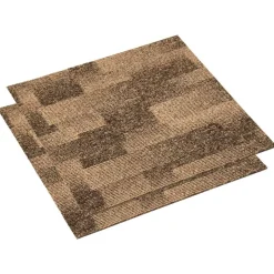 vidaXL Vloertapijt 20 pcs Bruin 50 x 50 cm PP