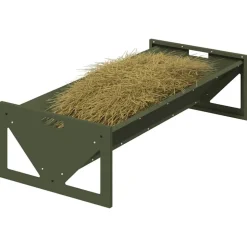 vidaXL Voederbak voor vee Olijf Groen 108 x 50 x 28 cm