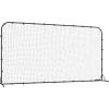 vidaXL Voetbal rebounder 366x90x183 cm HDPE zwart