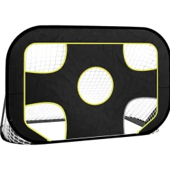vidaXL Voetbaldoel met doelwit 120x80x80 cm polyester
