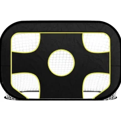 vidaXL Voetbaldoel met doelwit 120x80x80 cm polyester