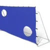 vidaXL Voetbaldoel met richtmuur hoogwaardig 240x92x150 cm staal