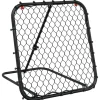 vidaXL Voetbalrebounder verstelbaar 84x73x60-80 cm staal zwart