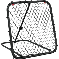 vidaXL Voetbalrebounder verstelbaar 84x73x60-80 cm staal zwart