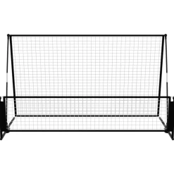 vidaXL Voetbalrebounder/voetbaldoel 2-in-1 202x104x120 cm staal