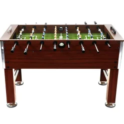vidaXL Voetbaltafel 60 kg 140x74,5x87,5 cm staal bruin
