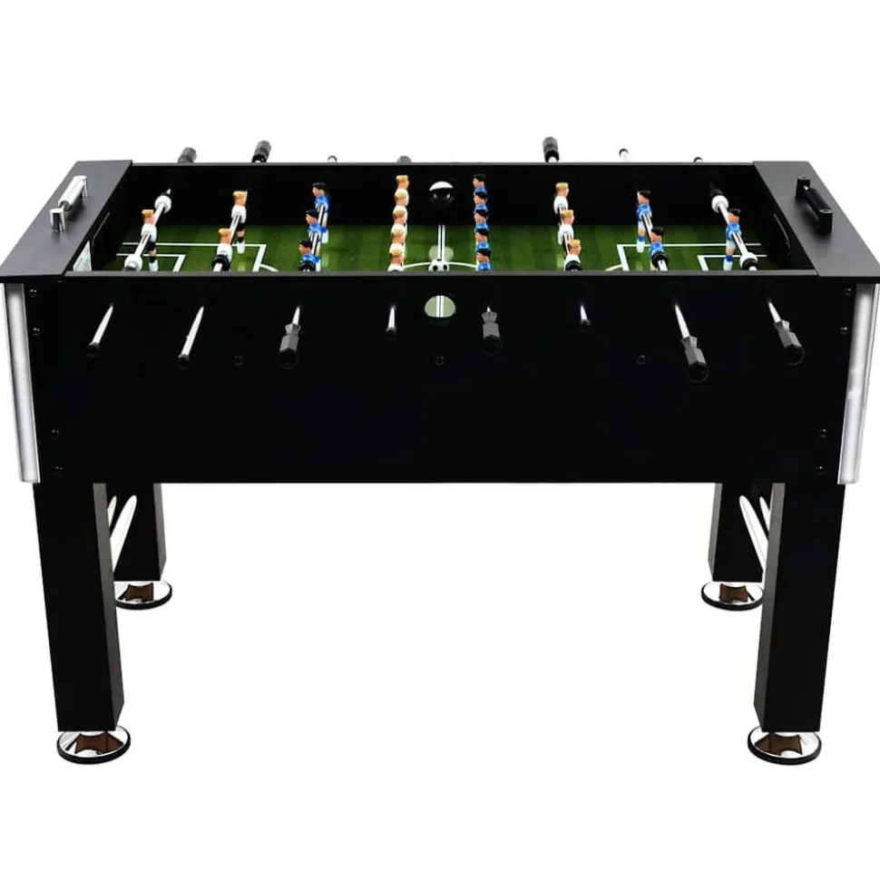 vidaXL Voetbaltafel 60 kg 140x74,5x87,5 cm staal zwart
