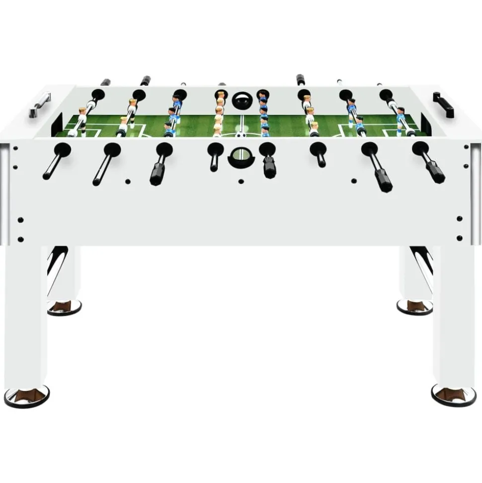 vidaXL Voetbaltafel 60 kg 140x74,5x87,5 cm staal wit