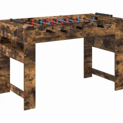 vidaXL Voetbaltafel Gerookt eiken 125 x 60,5 x 80 cm Bewerkt hout