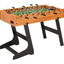 vidaXL Voetbaltafel inklapbaar 121x61x80 cm lichtbruin