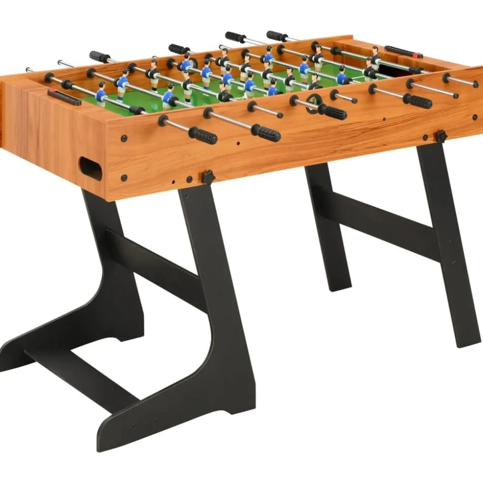 vidaXL Voetbaltafel inklapbaar 121x61x80 cm lichtbruin