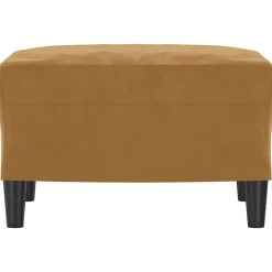 vidaXL Voetenbank 60x50x41 cm fluweel bruin