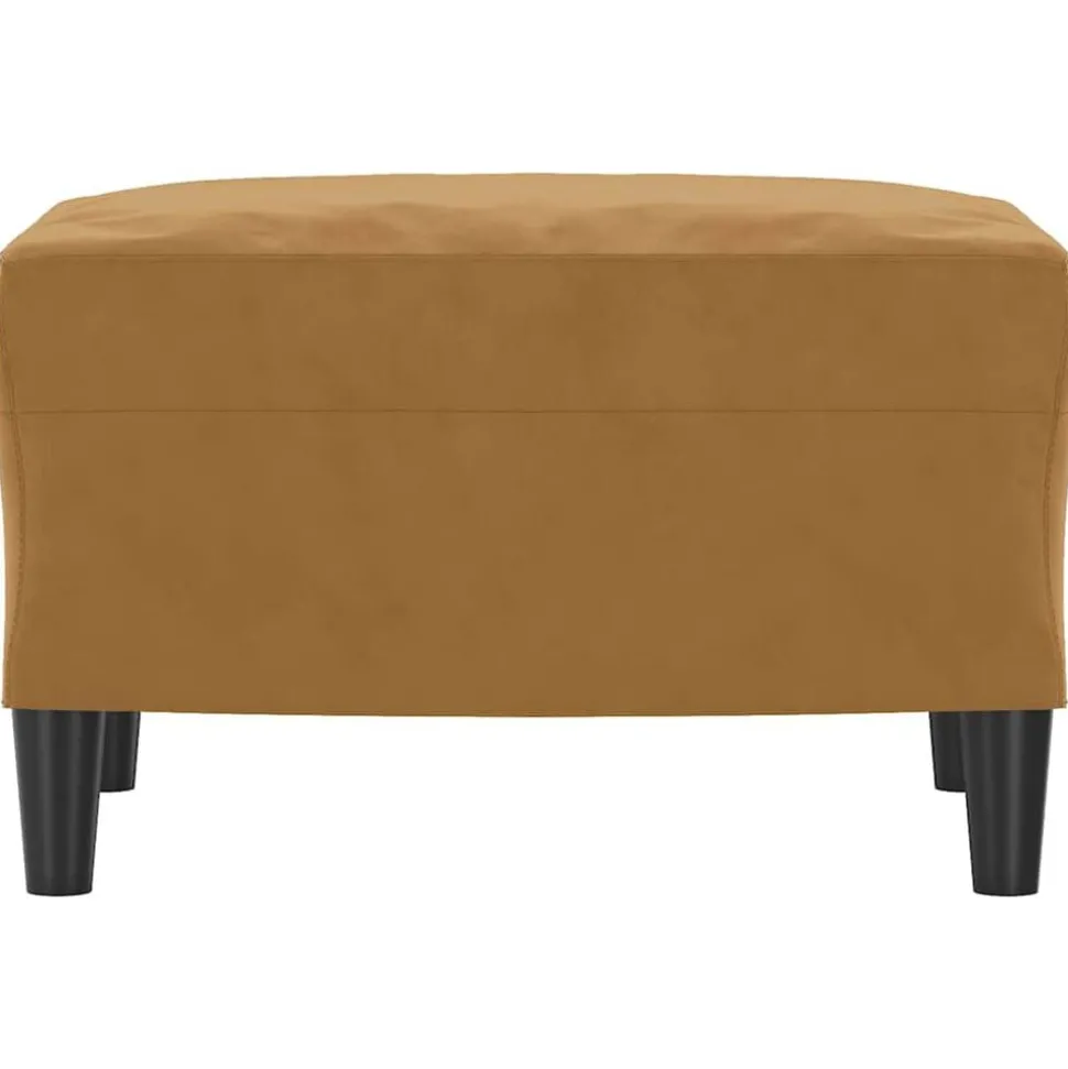 vidaXL Voetenbank 60x50x41 cm fluweel bruin