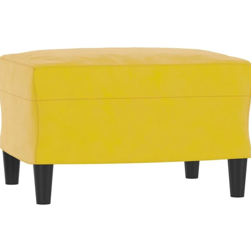 vidaXL Voetenbank 60x50x41 cm fluweel geel