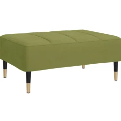 vidaXL Voetenbank 78x56x32 cm fluweel lichtgroen