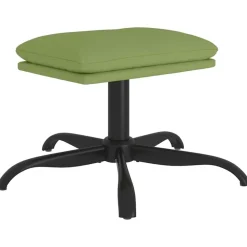 vidaXL Voetenbank 60x60x36 cm fluweel lichtgroen