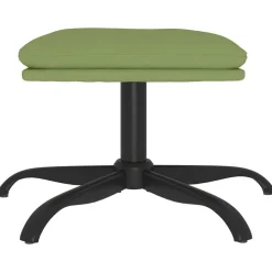 vidaXL Voetenbank 60x60x36 cm fluweel lichtgroen